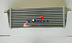 Universal Intercooler 550x230x50mm & 2.25" Aluminum Piping & Black Hose Kit