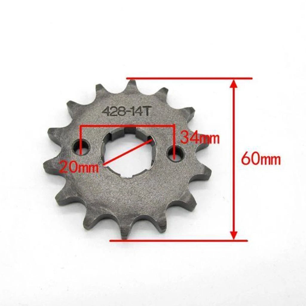 14T 428 Front Sprocket Cog 20mm for Thumpstar Atomik Pit Bike