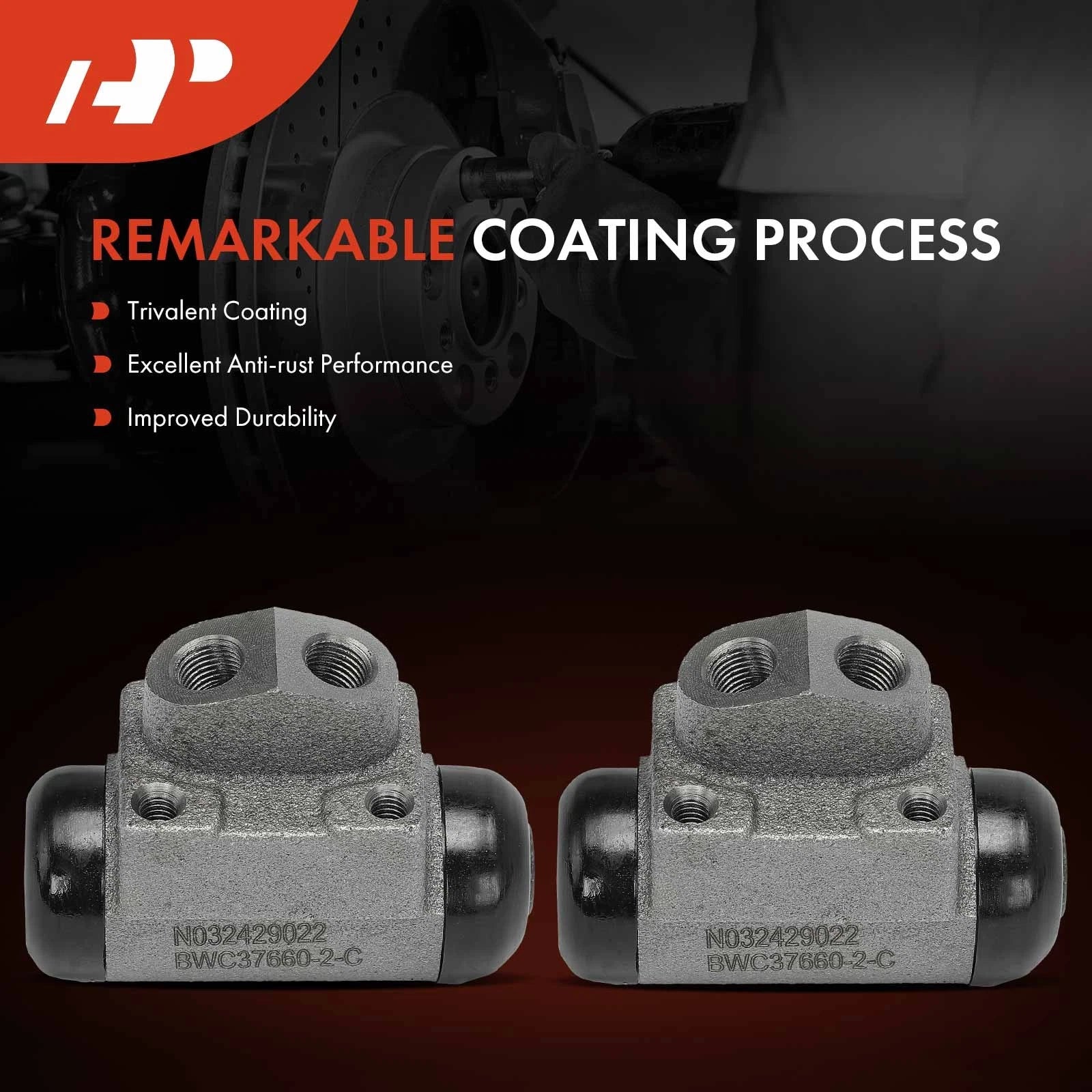 2X Rear Drum Brake Wheel Cylinder for Ford Focus (2000-2011)