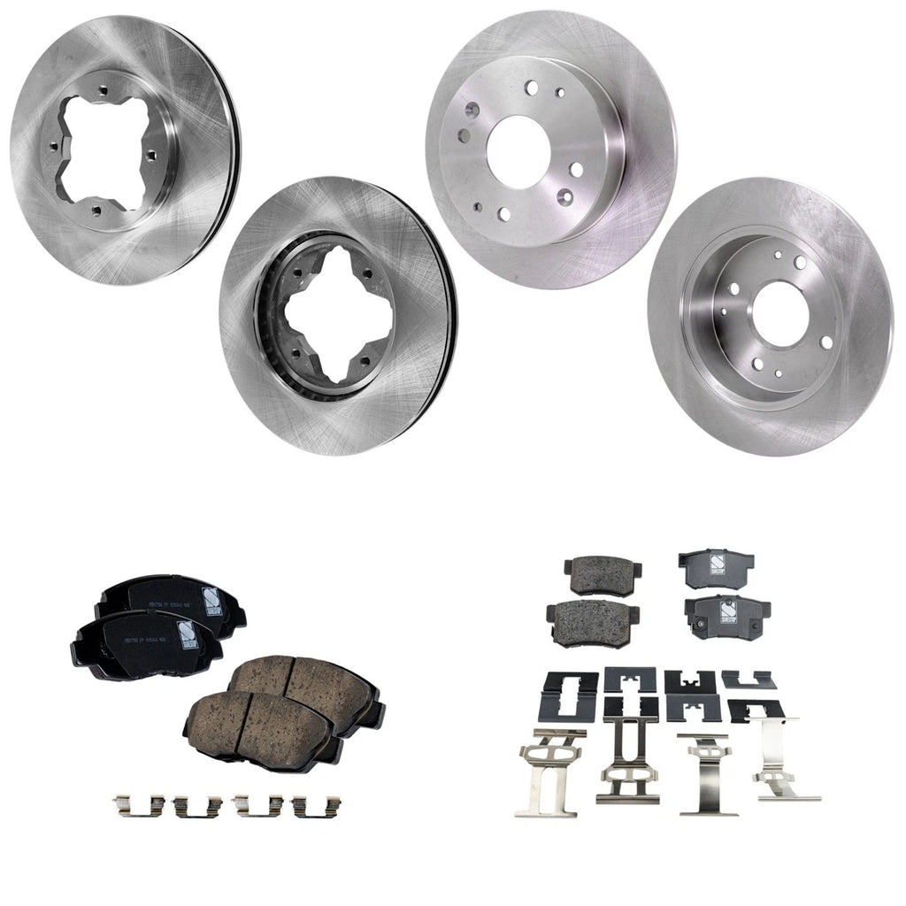 Brake Disc Rotors and Pads Kit for Honda Accord (1994–1997)
