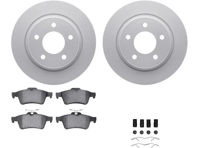 Rear Brake Pad and Rotor Kit for Mazda 3 2.3L (2004–2005) JJ161TK