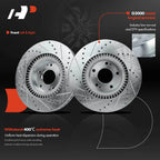 Front Drilled Brake Rotors & Ceramic Pads for Hyundai Sonata (2015–2015)