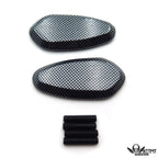 Mirror Block Off Base Plates Black for Yamaha R1 YZF-R1 (2000–2008)