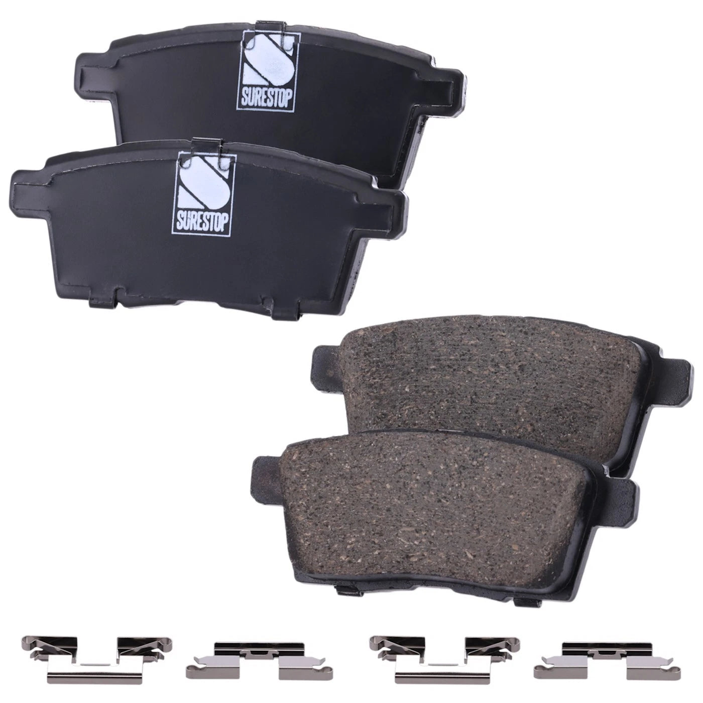 Set of 4 Rear Ceramic Brake Pads for Ford Edge, Mazda CX-7