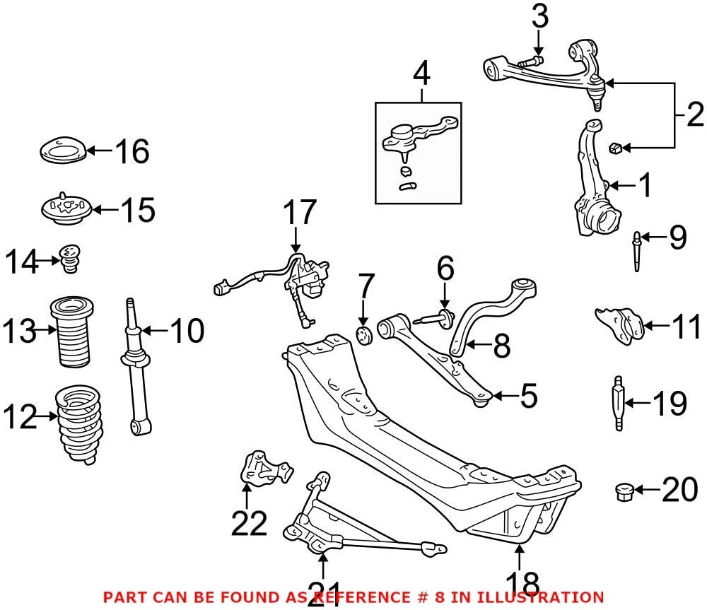 Lower Control Arm for Lexus GS300 GS400 (1998–2005) 4866030281