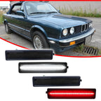 Set of 4 Smoke Lens LED Side Marker Lights for BMW E30 E32 E34