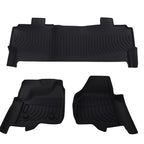 Set of 4 Black Waterproof Floor Mats Liner for Ford F-250/F-350/F-450 (2012–2016)