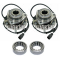 Front & Rear Wheel Bearings & Hubs Kit for Rainier SSR Envoy Bravada (RWD)