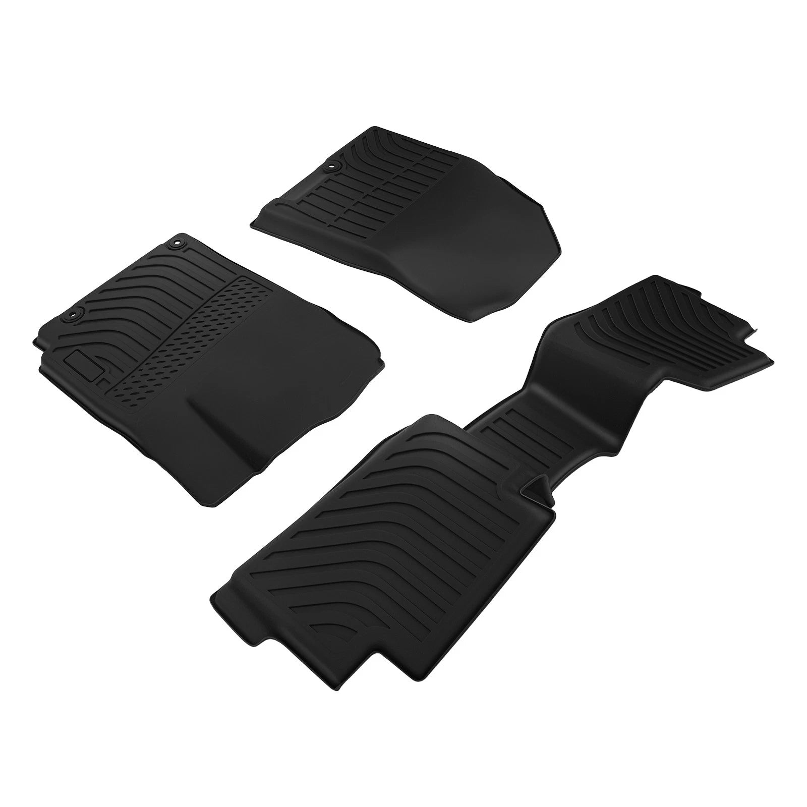 TPE Carpet Floor Mats for Hyundai Kona (2018–2023) Black Waterproof
