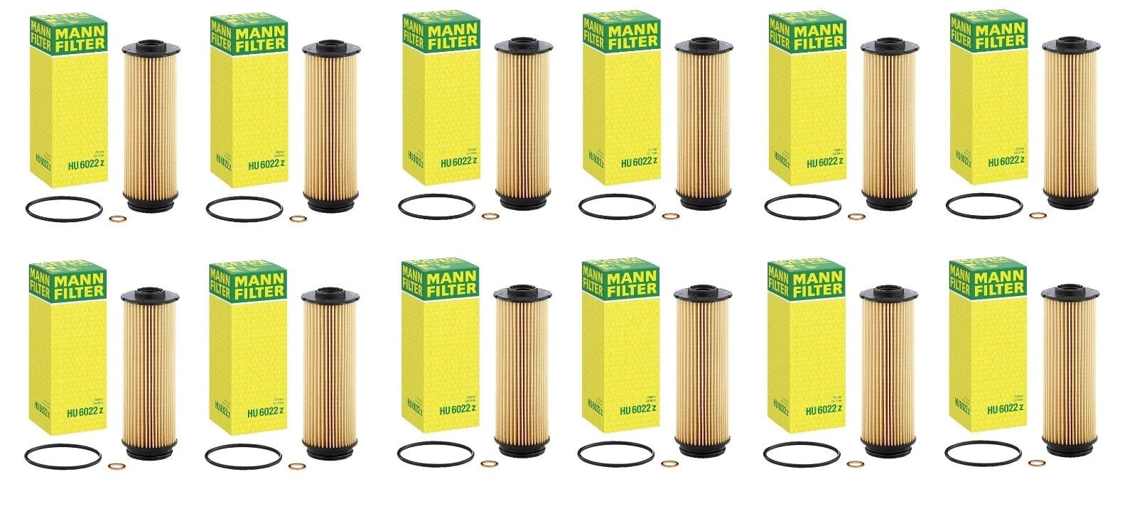 Set of 12 Engine Oil Filters for BMW E89 F22 F23 F30 F33 F34 F36 G05 G07