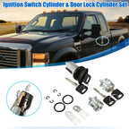 Door Lock Cylinders & Ignition Switch w/ Keys for Ford (1L3Z-11582-A)