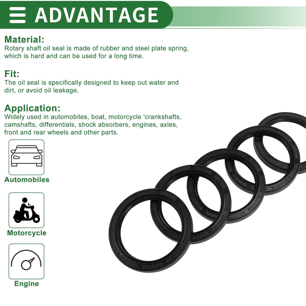 Oil Seal   - NBR Rubber 55x72x8mm
