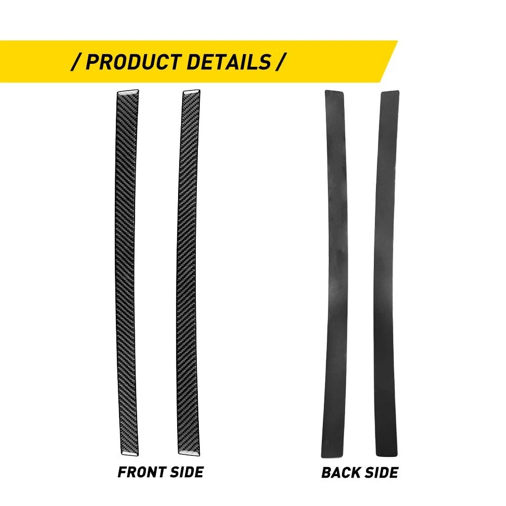 2Pcs Carbon Fiber Interior Dashboard Panel Trim Cover for Pontiac G8 (2008–2009)