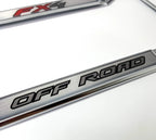License Plate Frame Chrome With Off Road Script Logo for Ford F-150 FX4 (2015–2020)