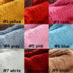 Chunky Knitted Thick Blanket for Sofa (Winter Warm Hand Yarn Merino)