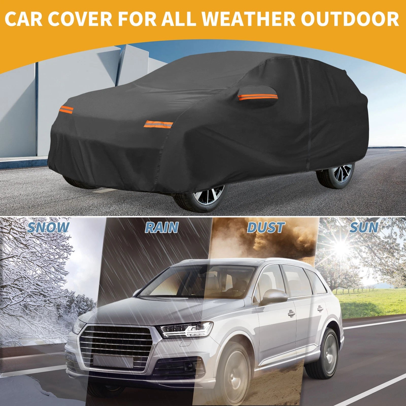 Waterproof Car Cover for Kia Sorento (190T-PU)