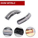 Clear Amber LED Side Mirror Signal Lights for Nissan Maxima (2009–2014)
