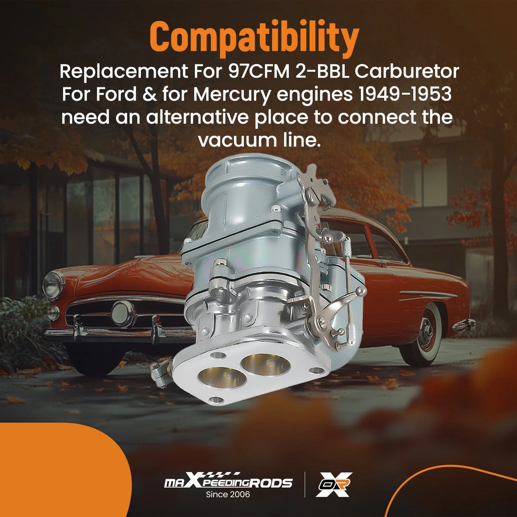 2-Bolt Manual Choke Carburetor for Ford Mercury Engines (1949–1953)