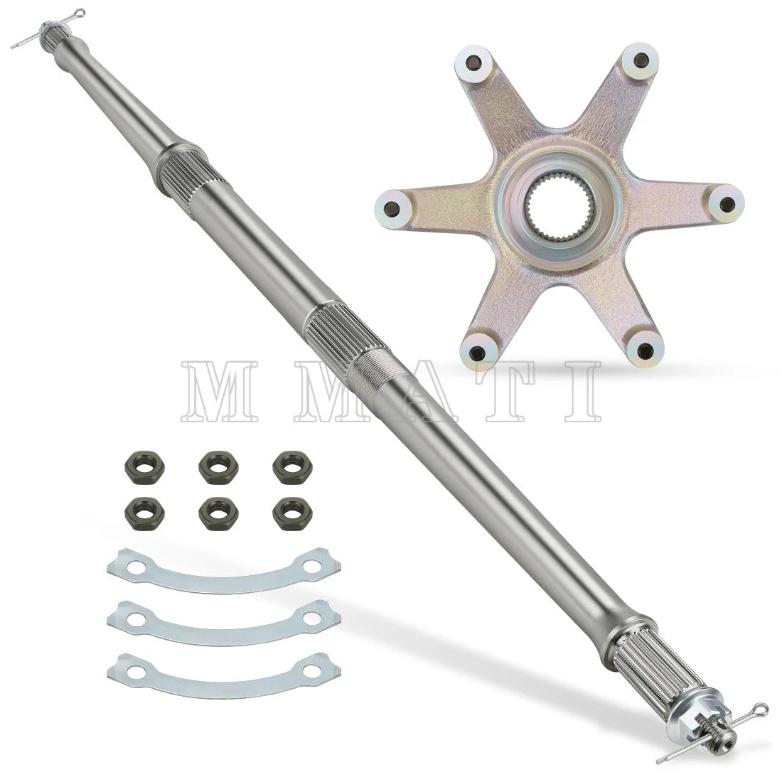 Set of 2 Rear Axle Shaft & Sprocket Hub Nuts for Yamaha Banshee 350 (1987–2006)