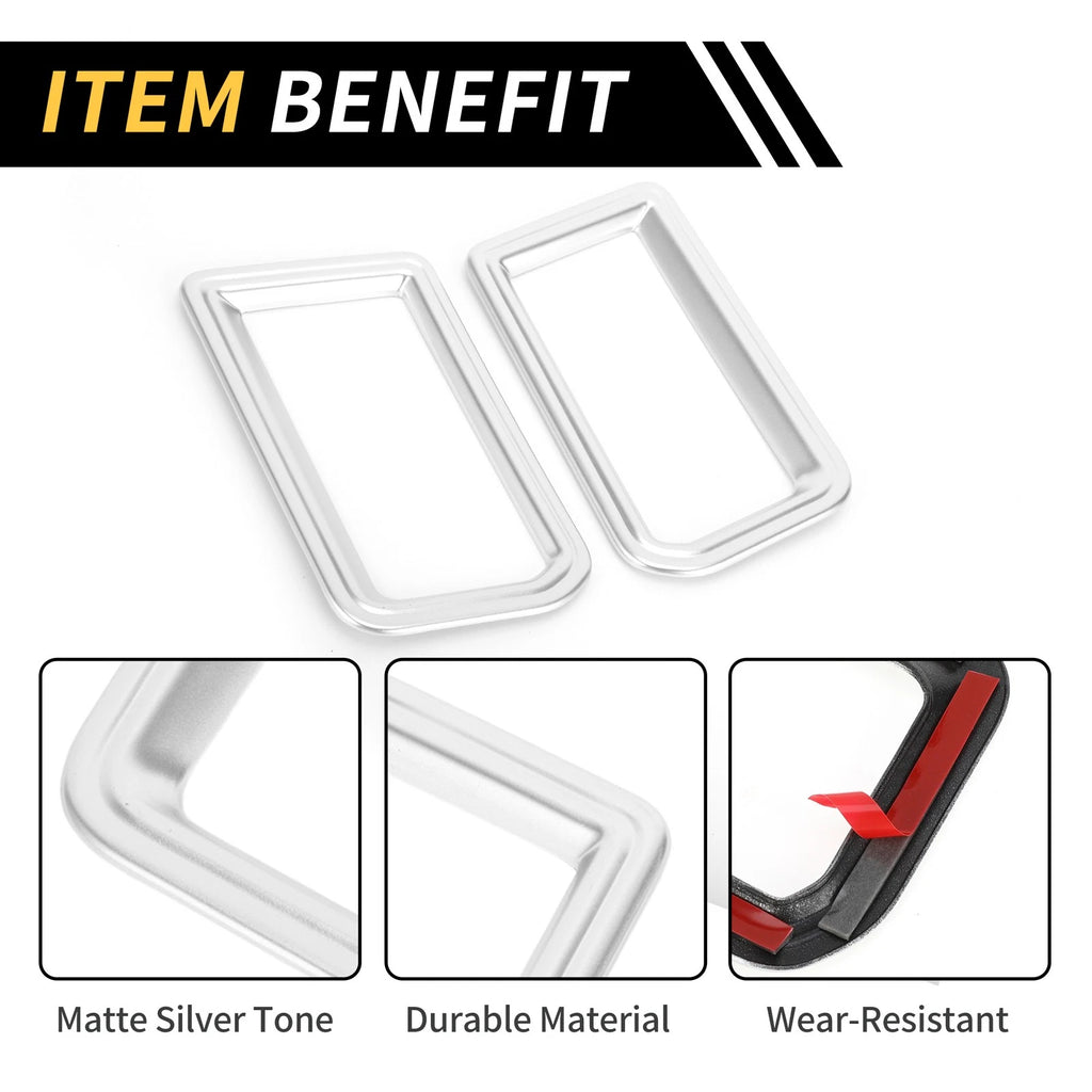 2X Rear A/C Air Outlet Vent Cover Trims for Toyota Tundra (2022–2024)