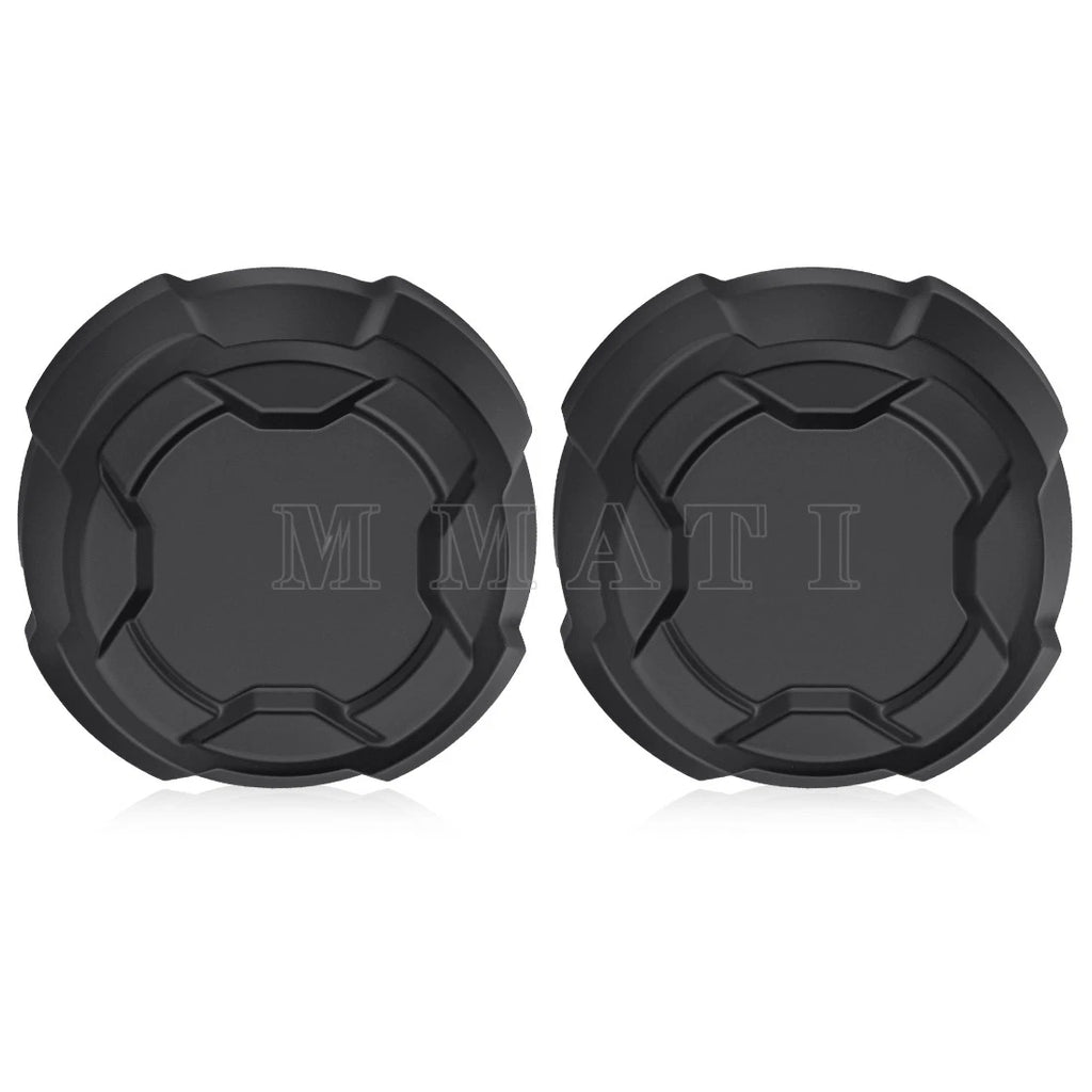 2X Matte Black Front Rim Caps for Polaris Ranger 570 Crew (2015–2023)