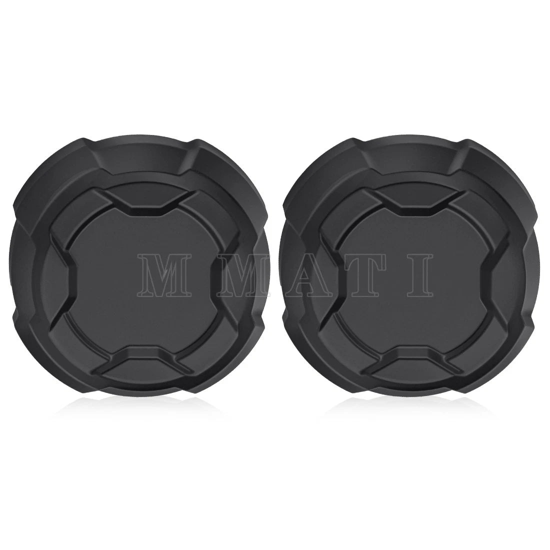 2X Matte Black Front Rim Caps for Polaris Ranger 570 Crew (2015–2023)