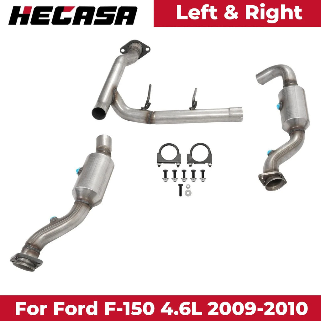 Set of 2 Direct Fit Catalytic Converters for Ford F150 4.6L (2009–2010)