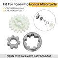Oil Pump Driven Gear & Rotor Set for Honda CRF250R CRF250X (2004–2017)