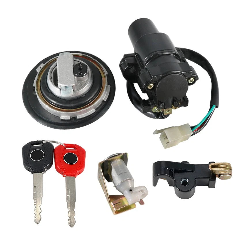 Fuel Gas Cap Ignition Key Switch Seat Lock for Honda XLV650 XL650 (2000–2006)