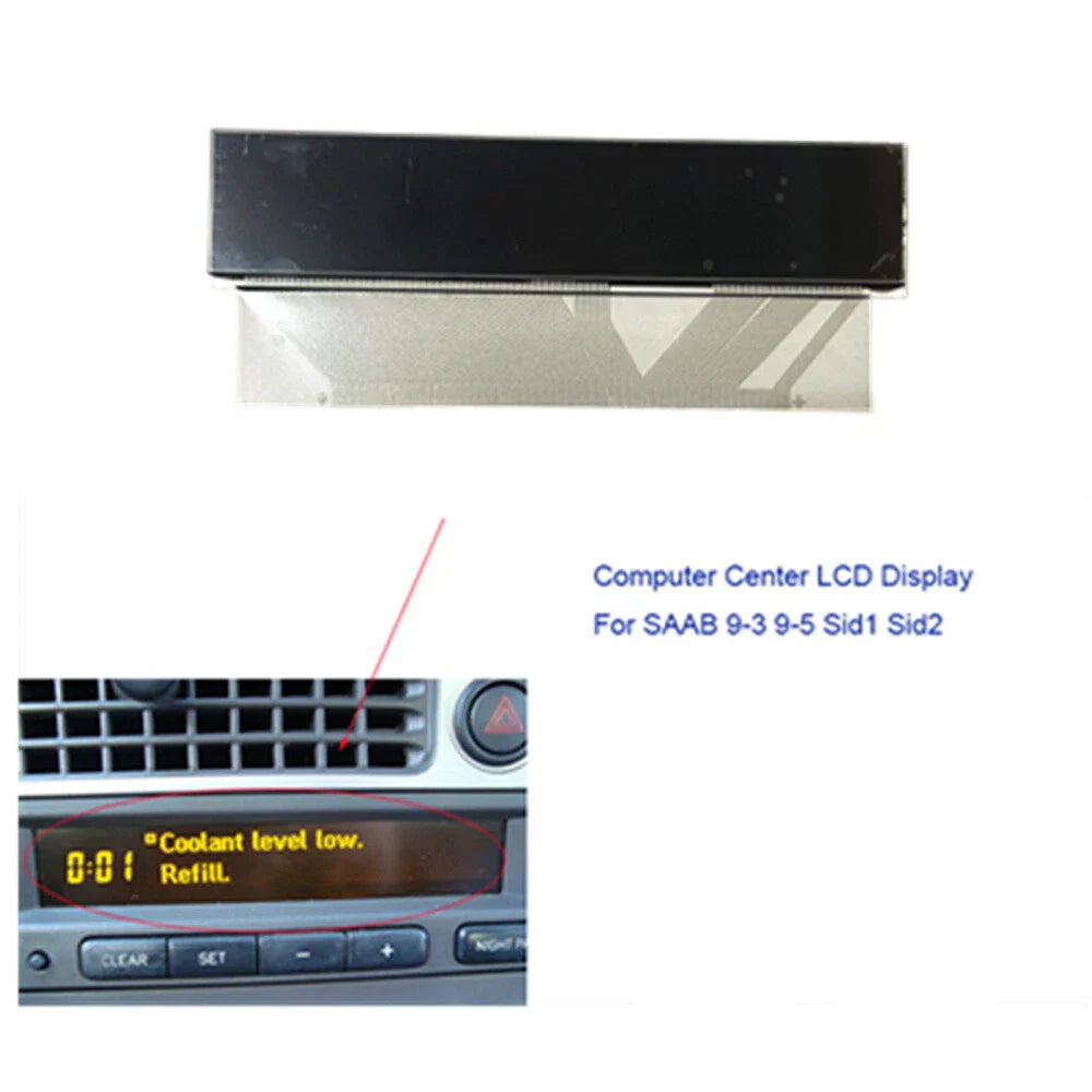 LCD Screen Display for SAAB 9-3 9-5 Sid1 Sid2 Pixel Repair (2003-2012)