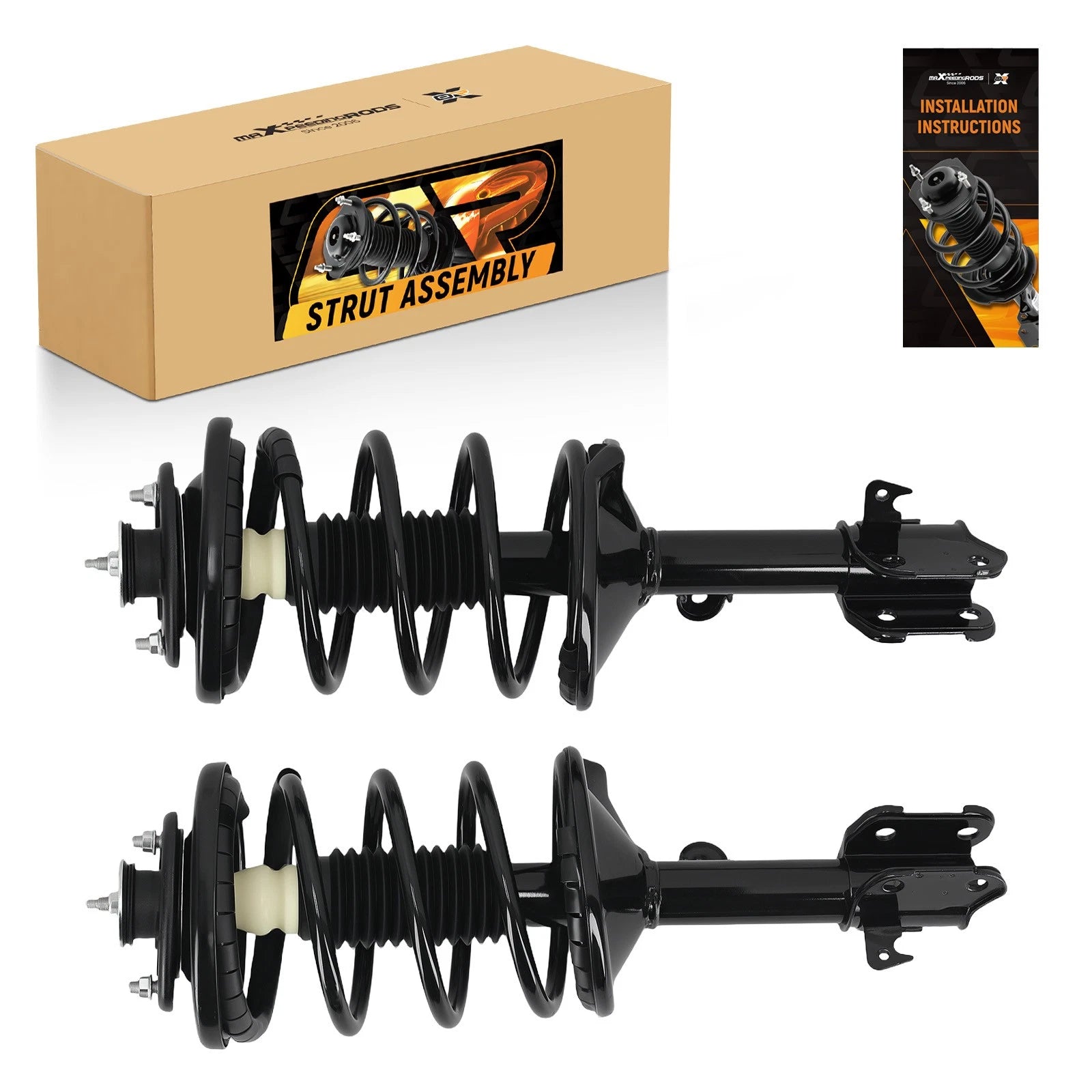 Set of 2 Front Complete Struts Shocks for Honda Odyssey (1999–2004) 171598 171597