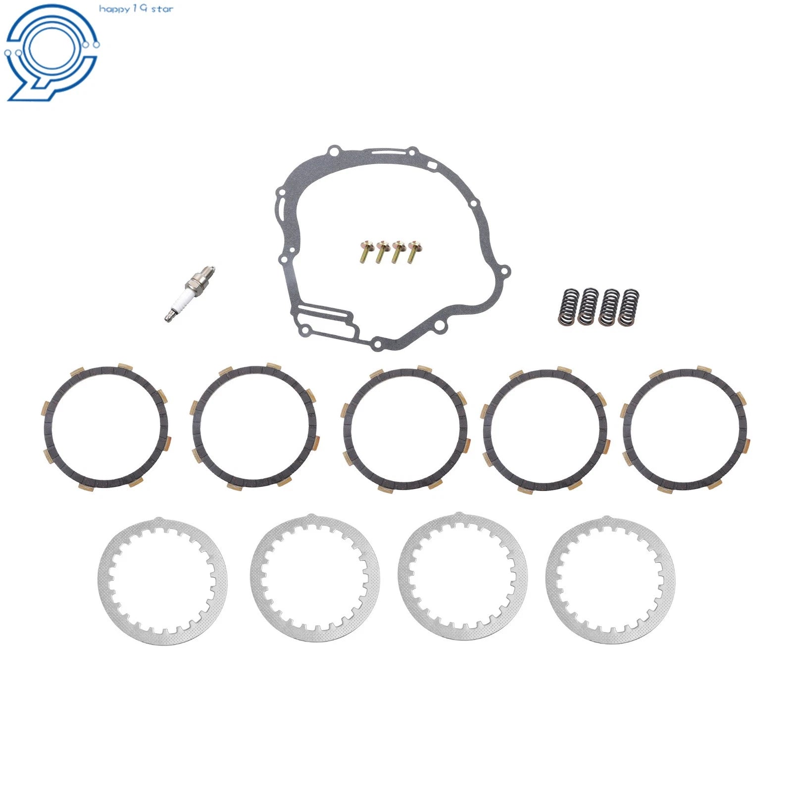 Clutch Friction Steel Plates Kit for Yamaha TTR125L (2000–2023)