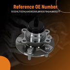 Front RH Wheel Hub for Lexus LS460 (2007–2017) 513314 5-Bolt ABS