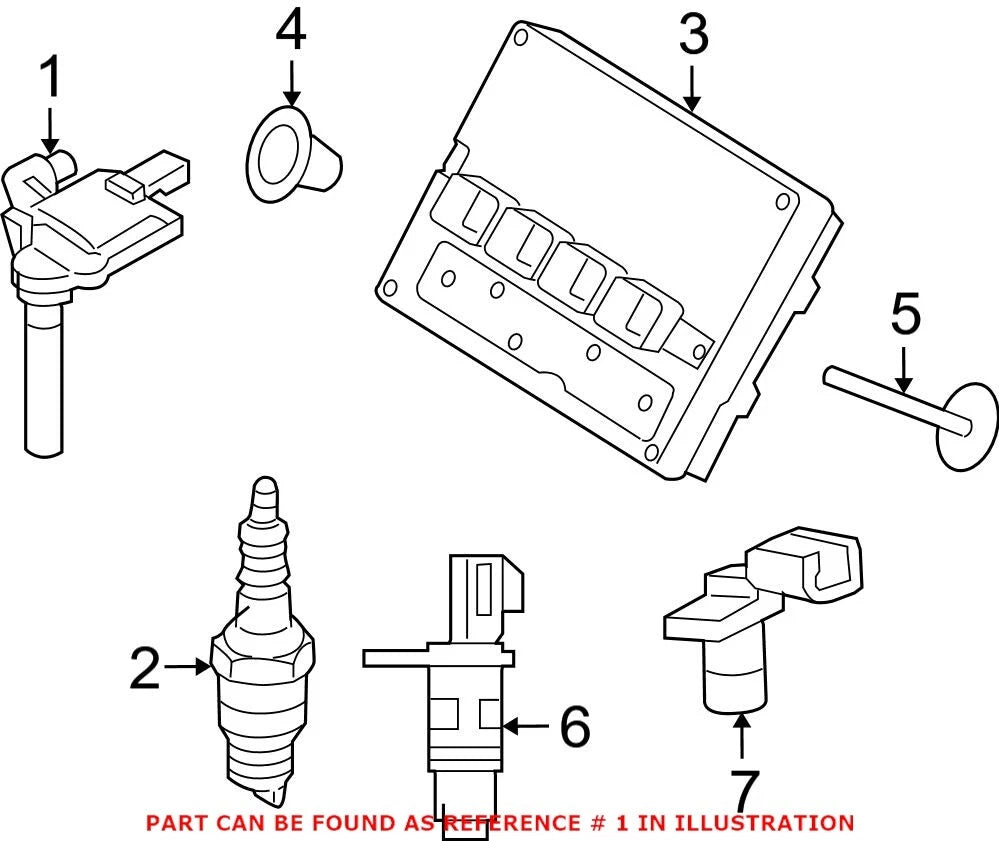 Genuine OEM Ignition Coil for Chrysler Dodge Jeep Ram V8 (2011–2021) 68238603AA