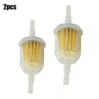 2X Nylon Transparent Fuel Filter for Lawn Mower (Inline, 6mm Diameter)