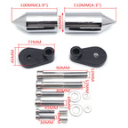 Chrome Spike Frame Slider for Honda CBR1000RR (2006–2016)