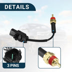 Coolant Temperature Sensor for Kia Spectra (2000–2009) 1Pcs Gold Tone
