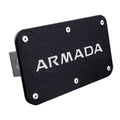 Textured Black Stainless Steel Class 2 Trailer Hitch Plug for Nissan Armada