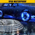 2X RGBW LED Wheel Ring Lights for Car Truck (17.5")