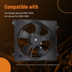 Radiator Cooling Fan for Honda Accord & Acura TLX (2013–2016)