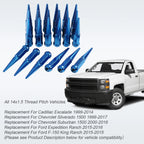 24 PCS Blue Spike Lug Nuts for Chevy Silverado Tahoe