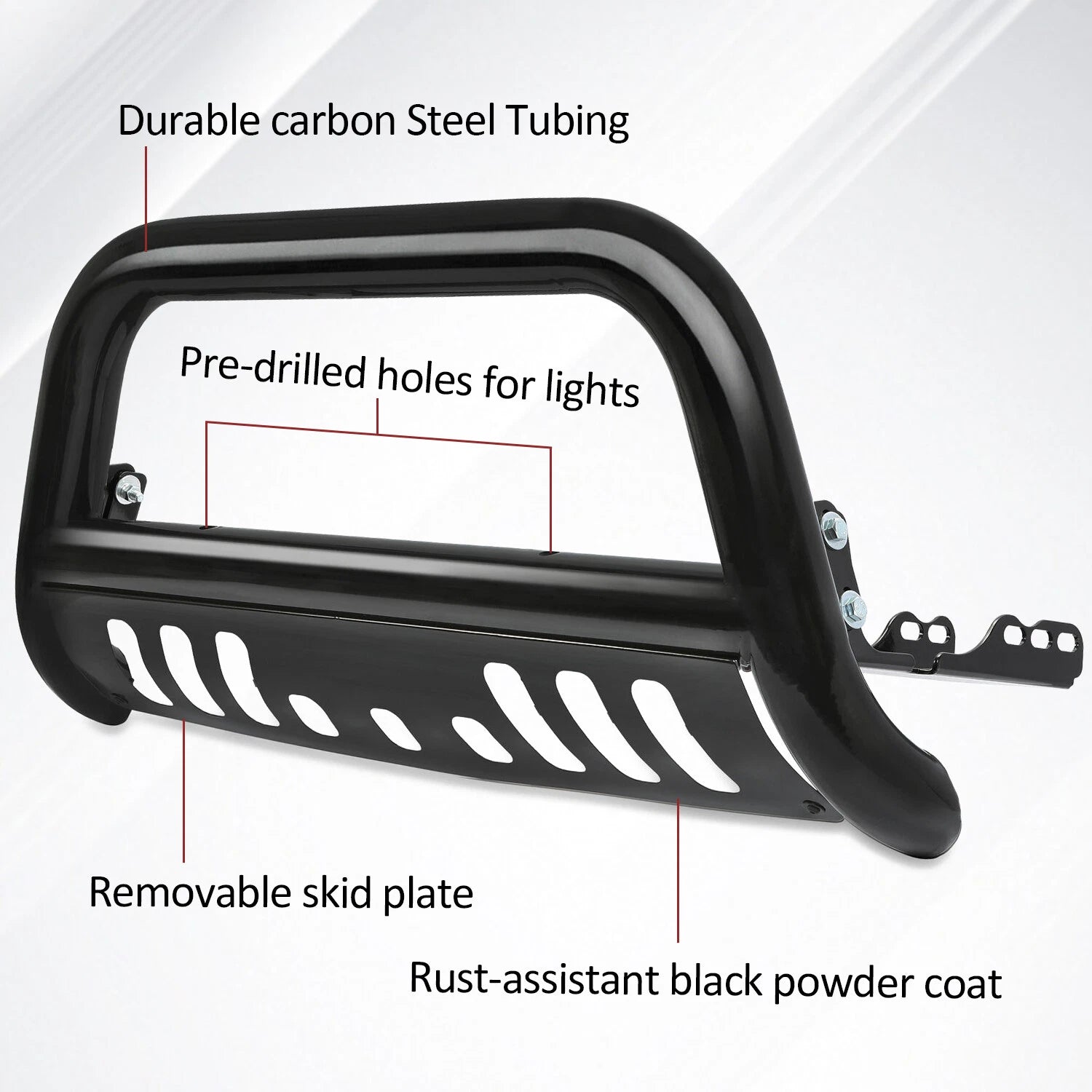 Bull Bar Push Bumper Grille Guard for Chevy Silverado Sierra 1500 (2007–2018)