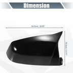 Pair Door Rearview Mirror Cover Cap Gloss Black for BMW 525i 528i 530i 535i 550i (2001–2007)