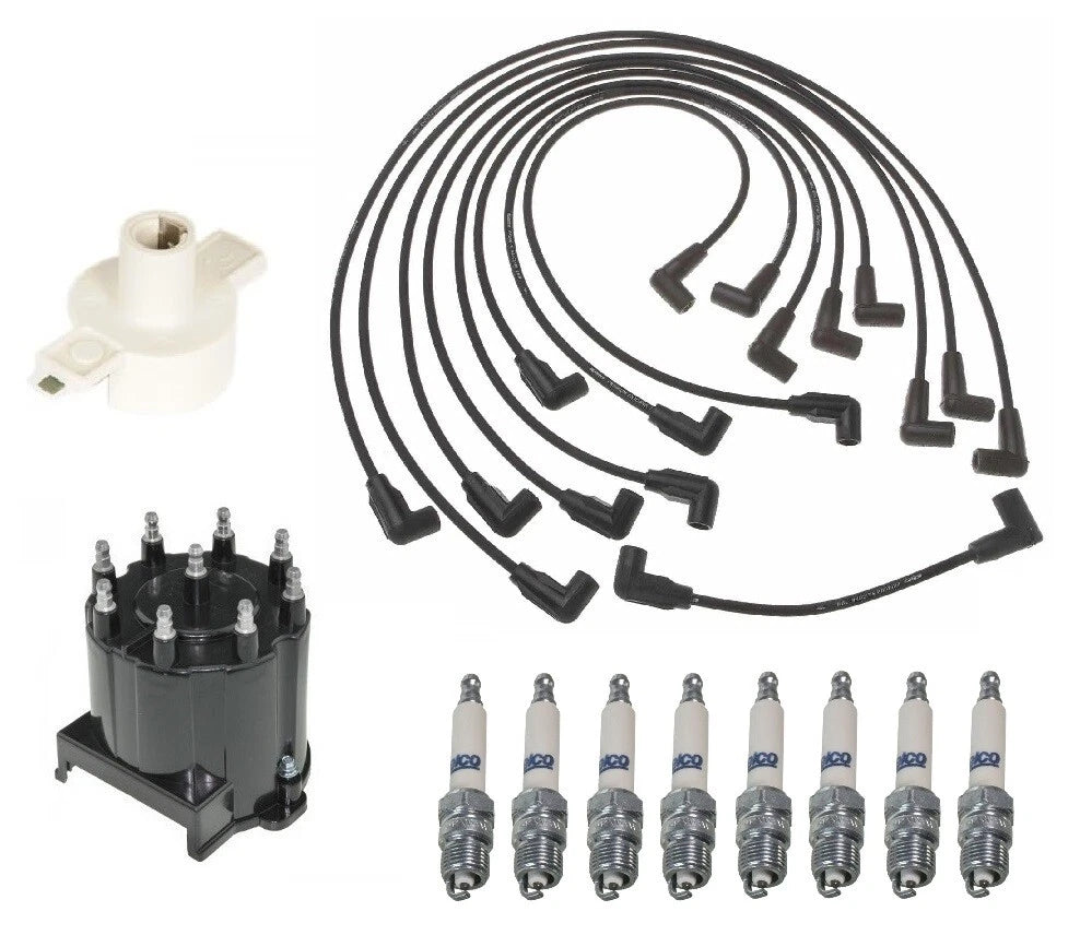 ACDelco Ignition Kit for Chevy GMC 5.7 V8 (1996–2002) - Rotor, Cap, Wires, Plugs