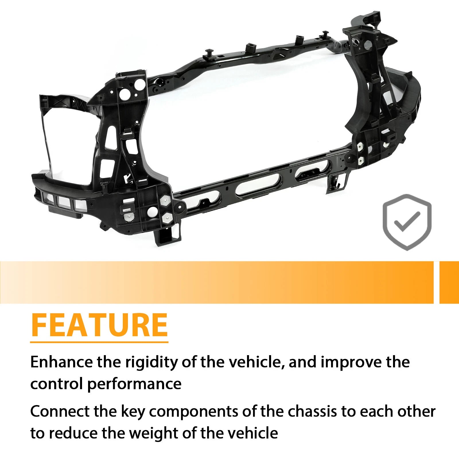 Front radiator support with headlight brackets for Dodge Ram 2500 3500 (2010–2012)