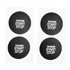 2 x Ignition Stop Switch Button Repair Sticker Vinyl for Hyundai ix35