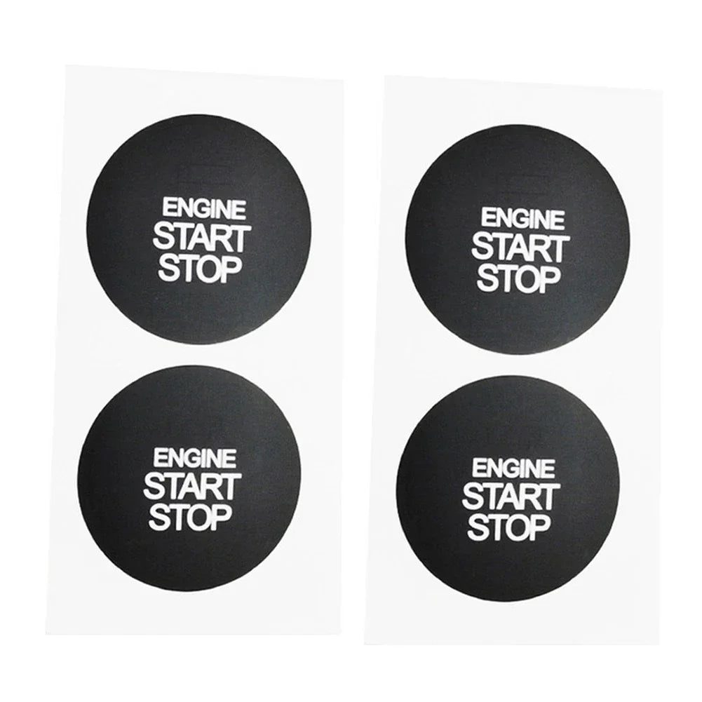 2 x Ignition Stop Switch Button Repair Sticker Vinyl for Hyundai ix35
