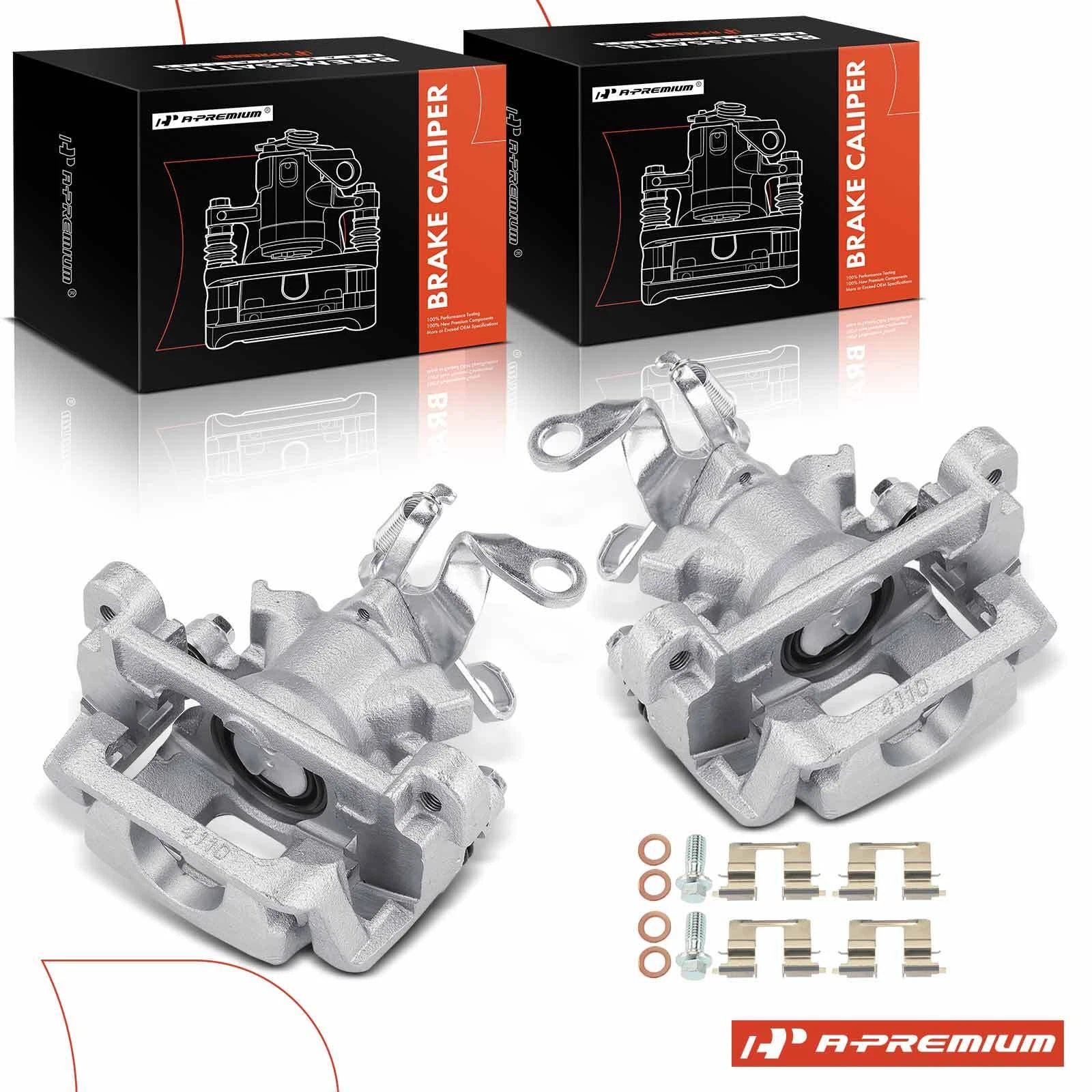 Pair Rear Brake Calipers with Brackets for Mitsubishi Outlander Sport (2013–2018)