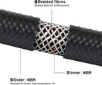15FT Fuel Hose Line for Automotive Applications (NBR Rubber, 300PSI)