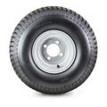 Set of 2 Lawn Mower Tires 20X8-8 4-Ply with 4x4" Silver Wheel-13131